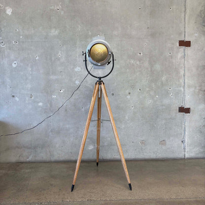 1940's Barrdwell Hollywood Lighting Converted into Lamp w/ Tripod Base