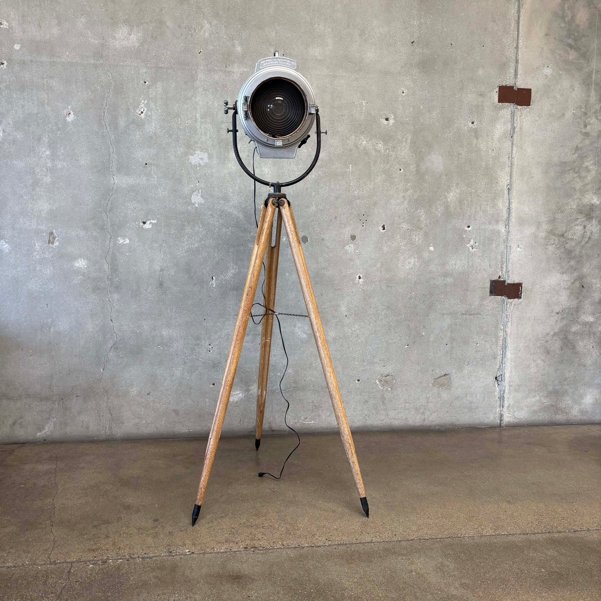 1940's Barrdwell Hollywood Lighting Converted into Lamp w/ Tripod Base