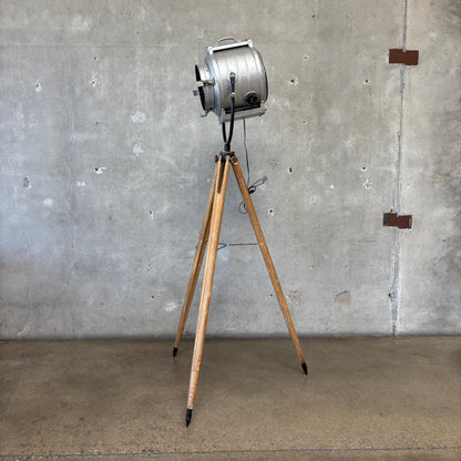 1940's Barrdwell Hollywood Lighting Converted into Lamp w/ Tripod Base