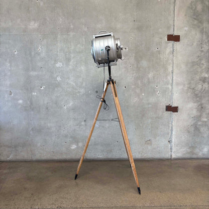 1940's Barrdwell Hollywood Lighting Converted into Lamp w/ Tripod Base
