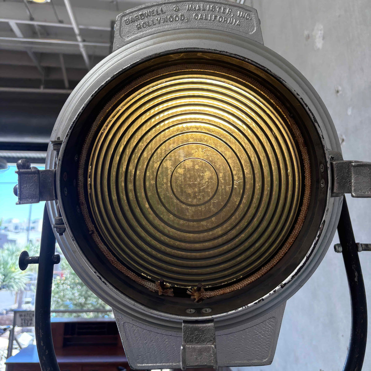 1940's Barrdwell Hollywood Lighting Converted into Lamp w/ Tripod Base