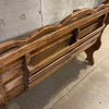 Antique Oak Wood Children's Church Pew