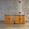Post Modern Oak Wood Night Stands