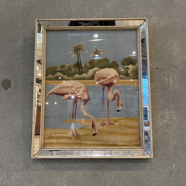 Mid Century Modern Flamingo Art by Turner