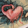 Mid Century Modern Flamingo Art by Billy Seay