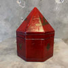 Vintage Leather/Wood Chinese Storage Box