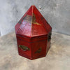 Vintage Leather/Wood Chinese Storage Box