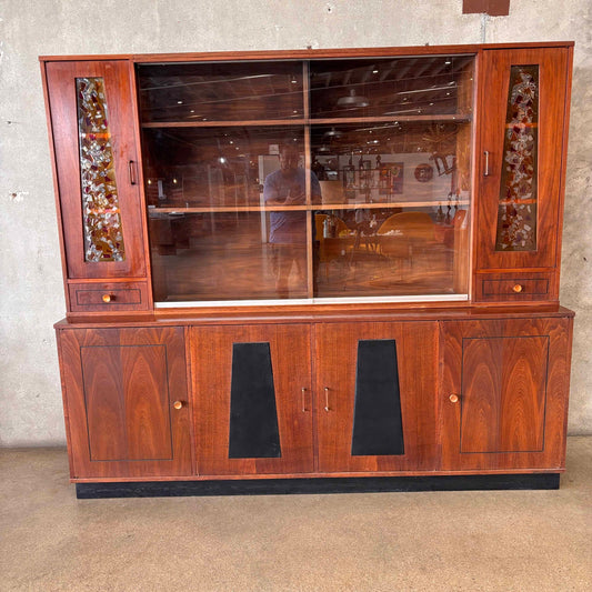 Mid Century Modern Walnut Hutch