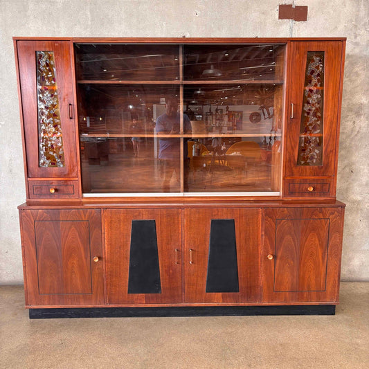 Mid Century Modern Walnut Hutch