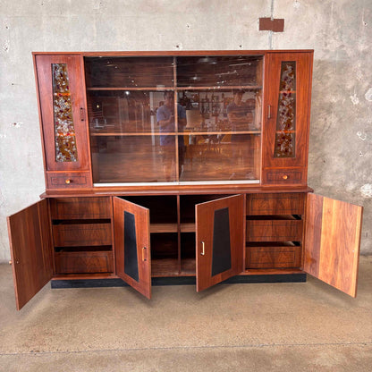 Mid Century Modern Walnut Hutch