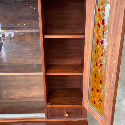 Mid Century Modern Walnut Hutch