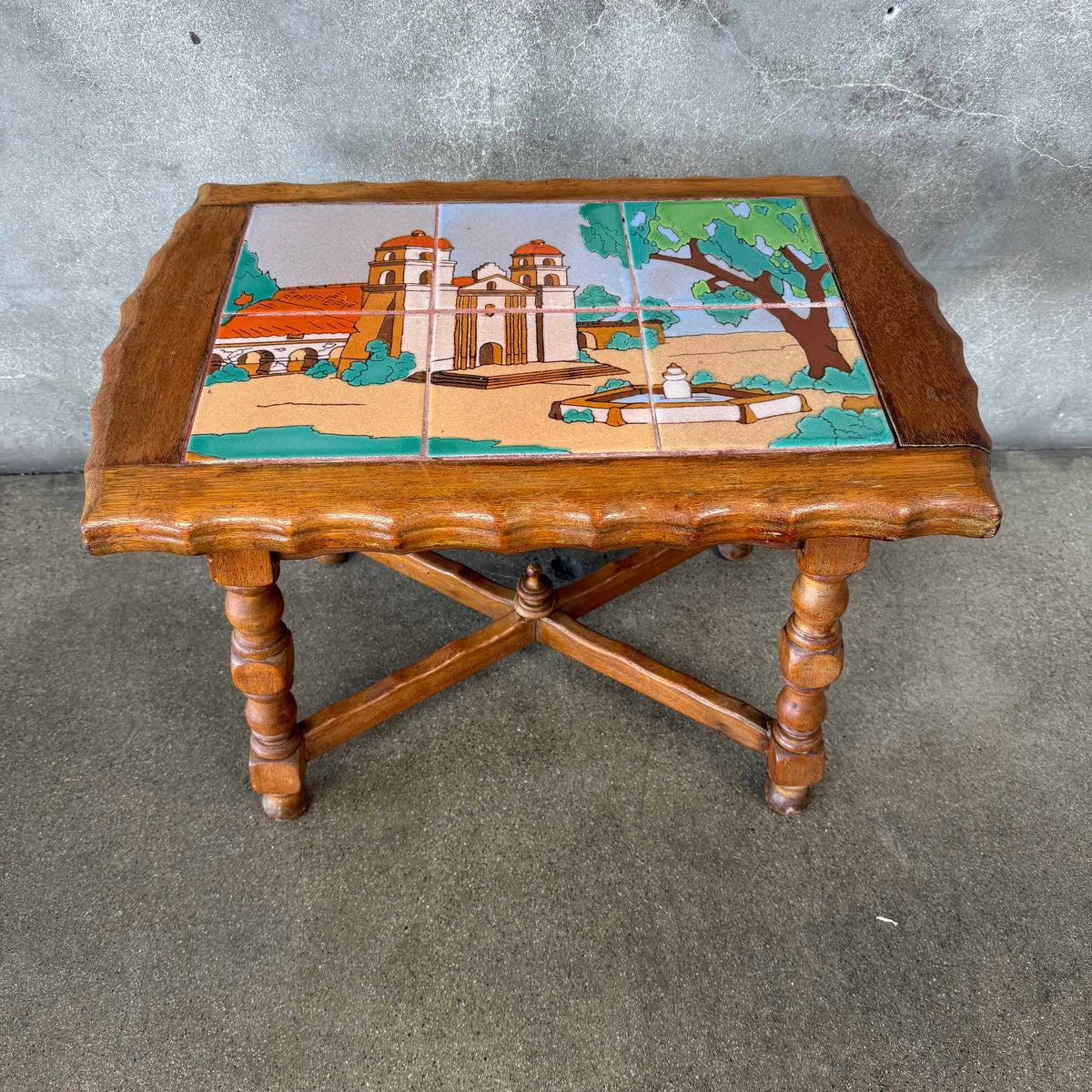 California Tile Table of Santa Barbara Mission