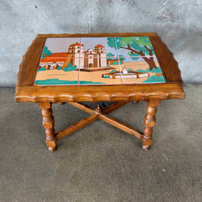 California Tile Table of Santa Barbara Mission