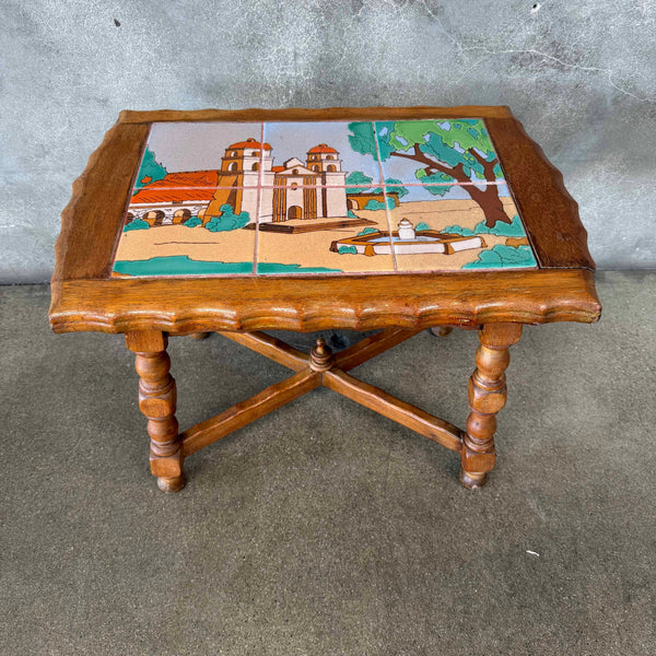 California Tile Table of Santa Barbara Mission