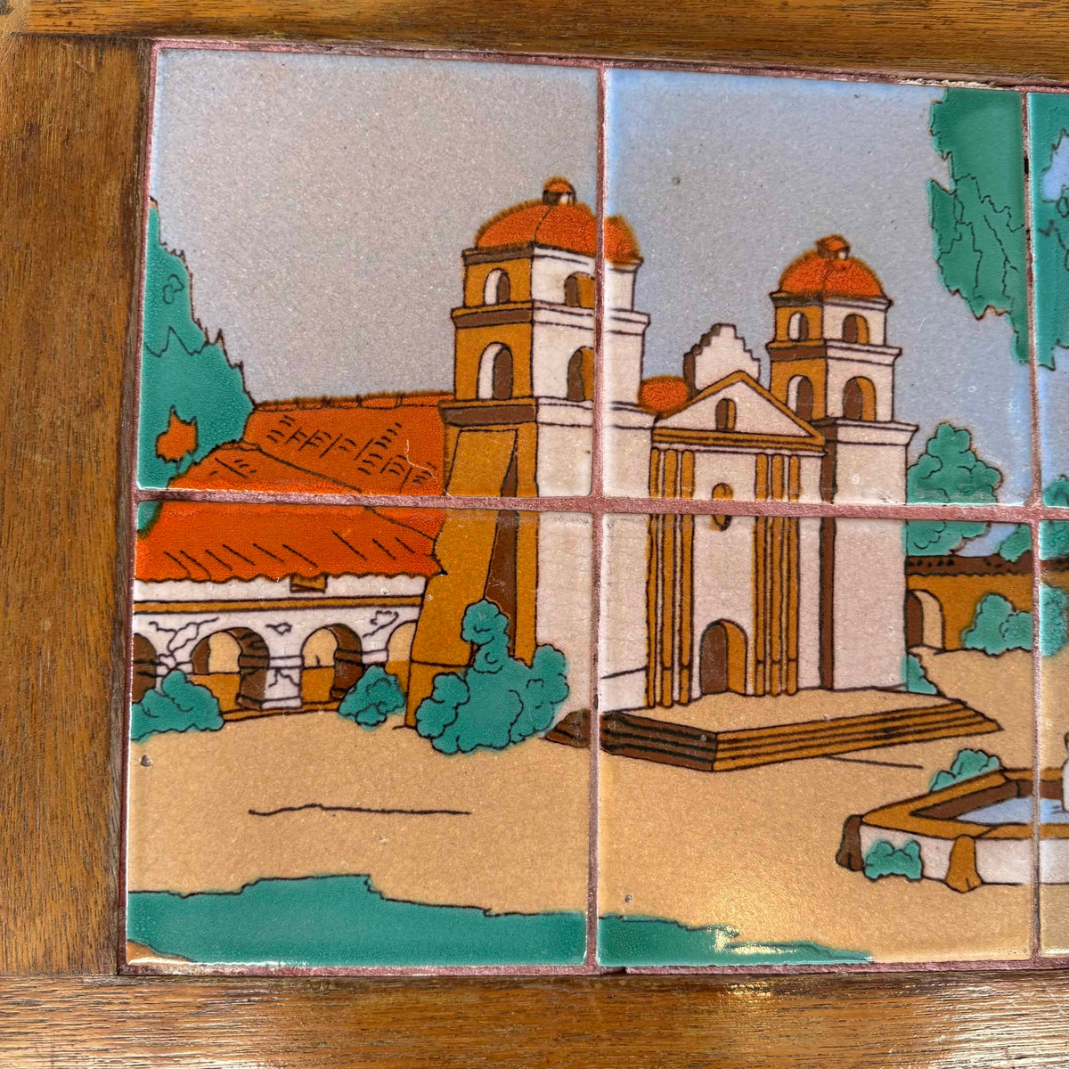 California Tile Table of Santa Barbara Mission