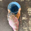 Vintage Cement Garden Gnome with Basket