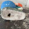 Vintage Cement Garden Gnome with Basket
