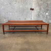 Mid Century Sculpted Leg Coffee Table in Walnut