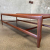 Mid Century Sculpted Leg Coffee Table in Walnut