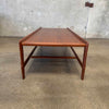 Mid Century Sculpted Leg Coffee Table in Walnut