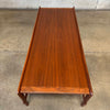 Mid Century Sculpted Leg Coffee Table in Walnut