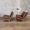 Pair Of Lance Armless Slipper Chairs By Bernhardt