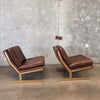 Pair Of Lance Armless Slipper Chairs By Bernhardt