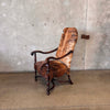 1890's American Chair With New Cowhide Upholstery