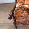 1890's American Chair With New Cowhide Upholstery
