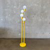 70's Sonneman Style Yellow 4 Light Waterfall Floor Lamp