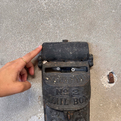 Antique Cast Iron Mail Box