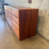 Danish Teak 12 Drawer Dresser