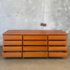 Danish Teak 12 Drawer Dresser