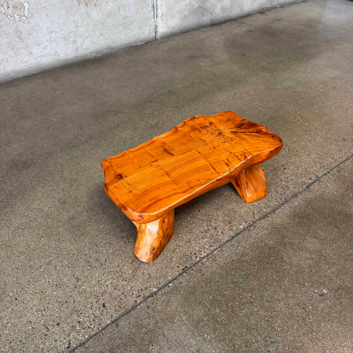 Vintage Handcrafted Organic Wood Stool