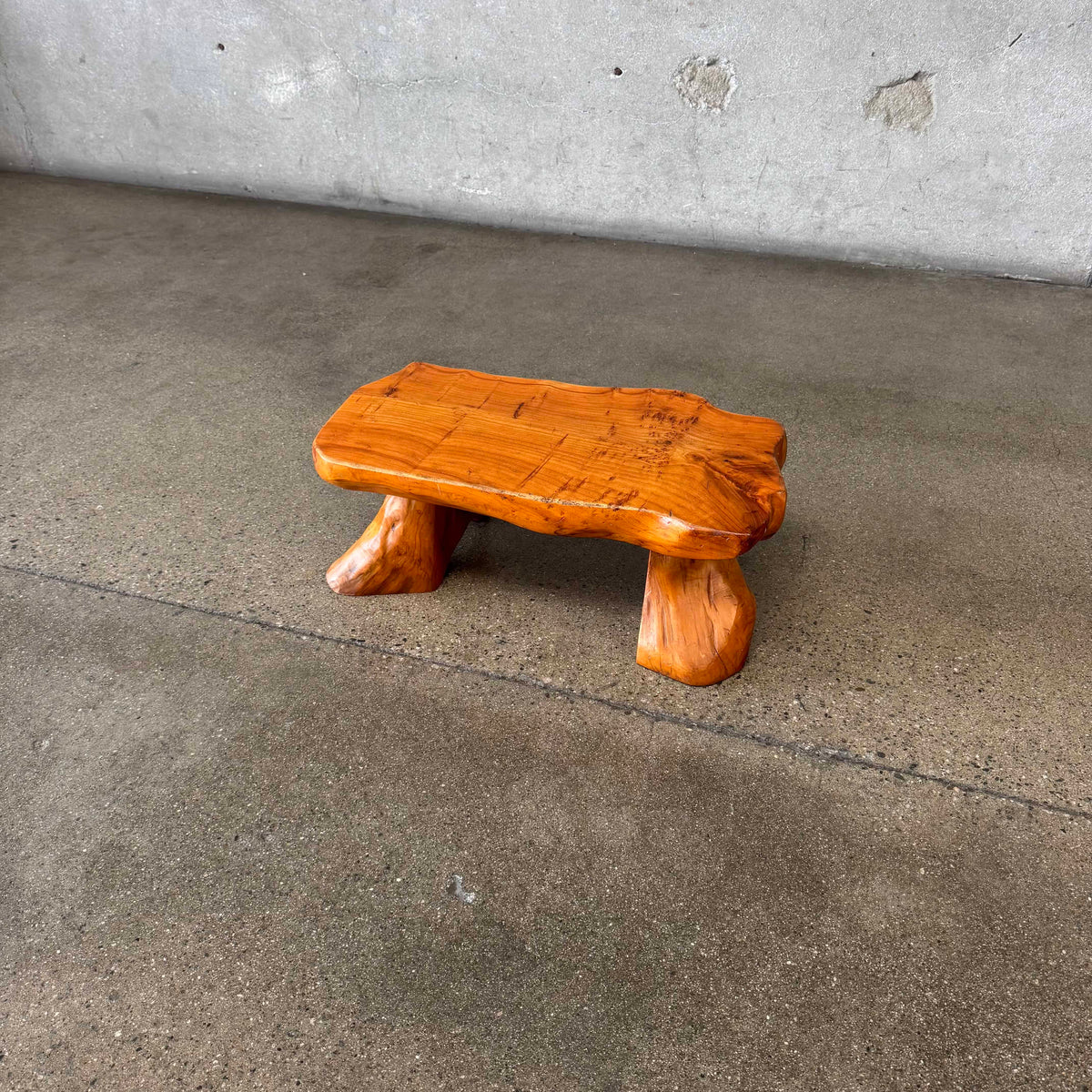 Vintage Handcrafted Organic Wood Stool