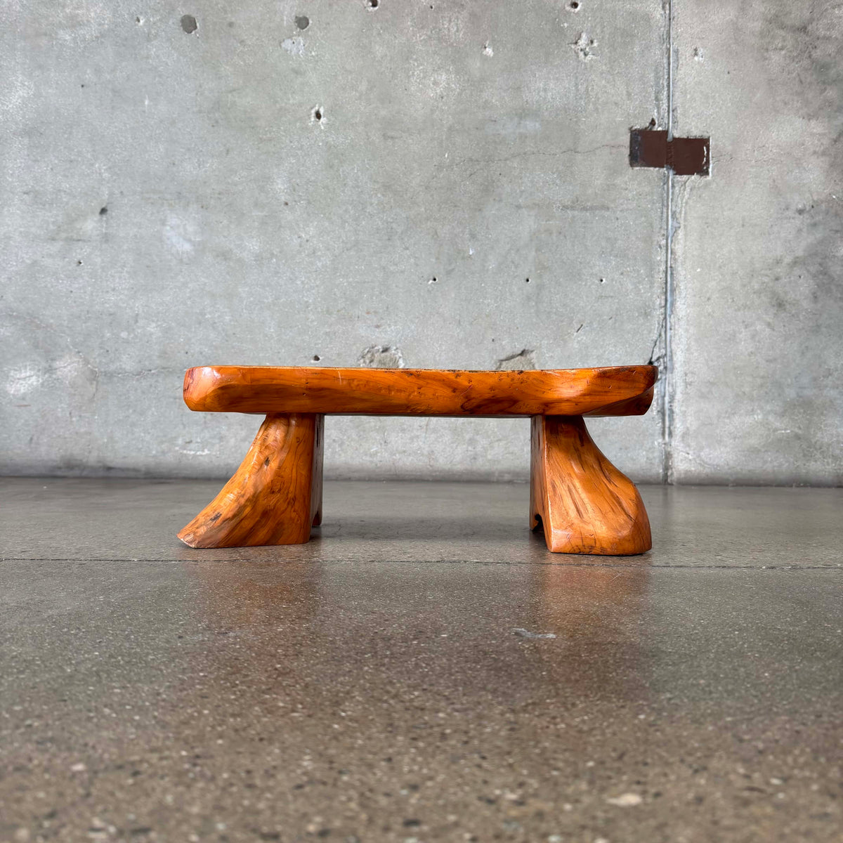 Vintage Handcrafted Organic Wood Stool