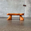 Vintage Handcrafted Organic Wood Stool