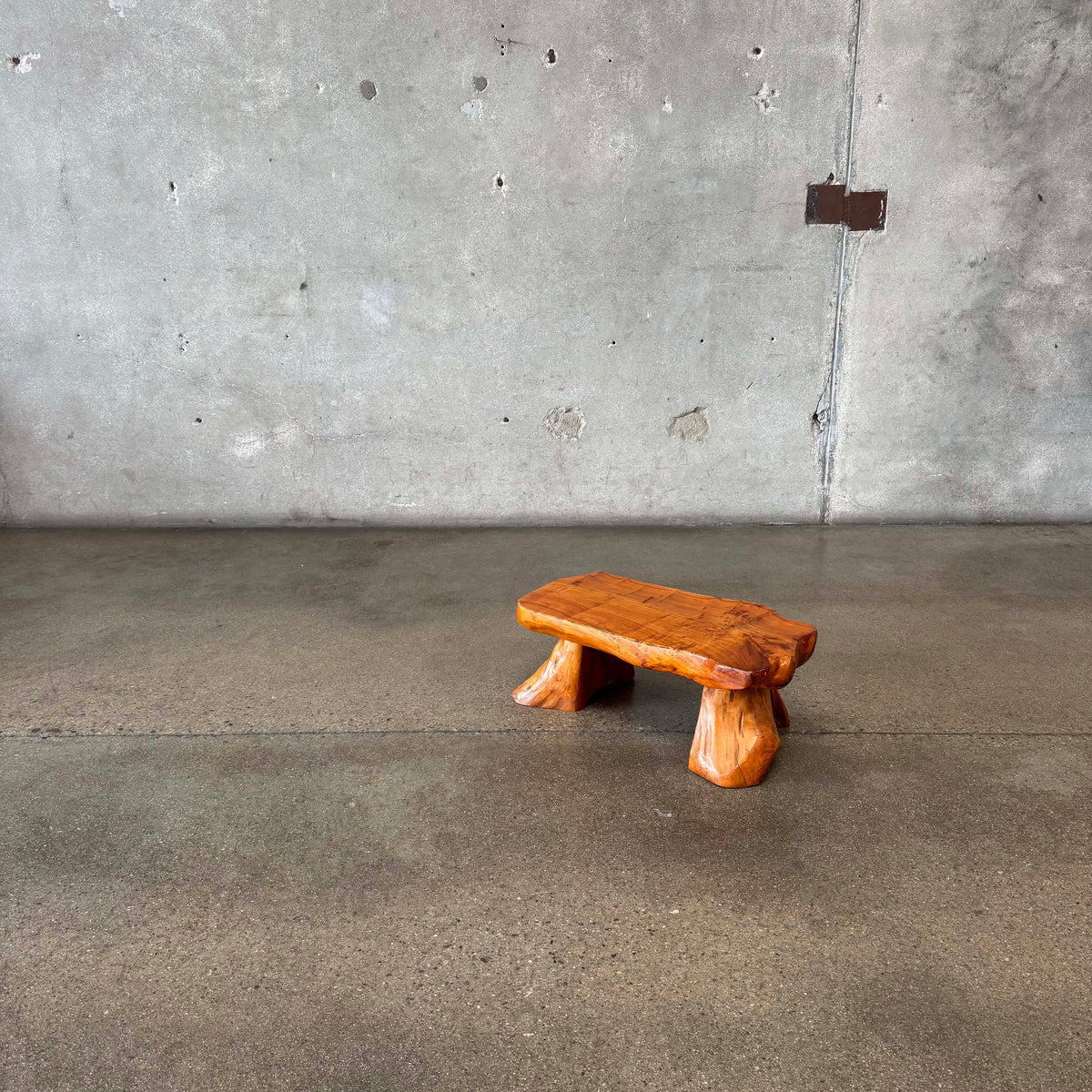 Vintage Handcrafted Organic Wood Stool