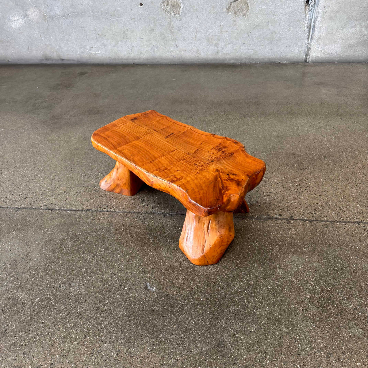 Vintage Handcrafted Organic Wood Stool