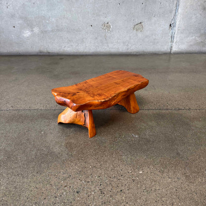 Vintage Handcrafted Organic Wood Stool
