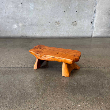 Vintage Handcrafted Organic Wood Stool
