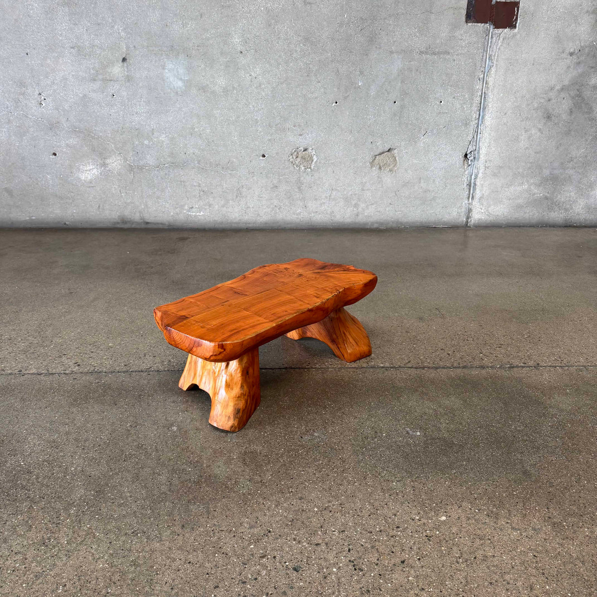 Vintage Handcrafted Organic Wood Stool
