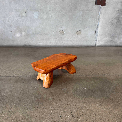 Vintage Handcrafted Organic Wood Stool
