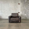 Restoration Hardware Swivel Leather Chair