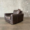 Restoration Hardware Swivel Leather Chair