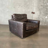 Restoration Hardware Swivel Leather Chair