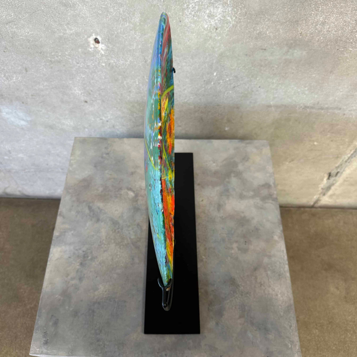 Glass Platter "Awakening" By Steve Klein