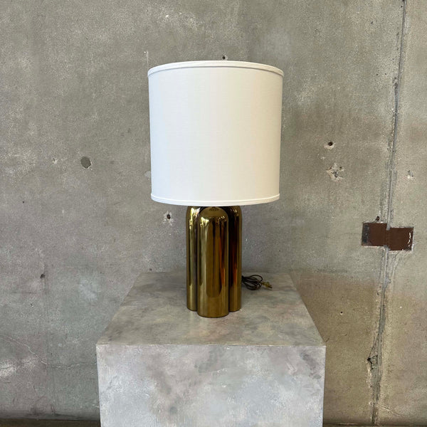 1970's Brass Lamp By Westwood Industries - New Lampshade