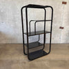 Milo Baughman Style Black Metal Etagere Shelf