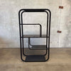Milo Baughman Style Black Metal Etagere Shelf